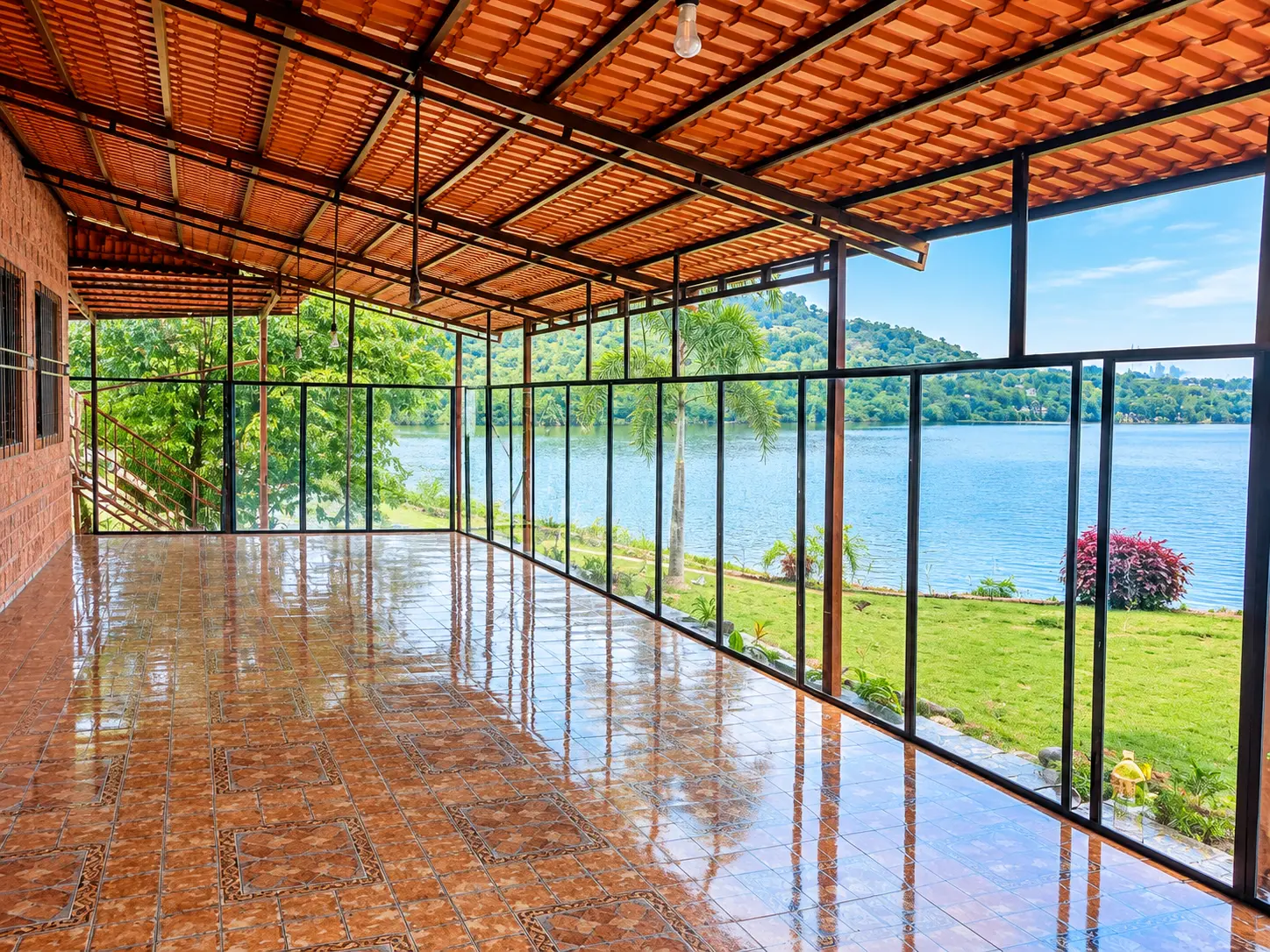 Common area at Viva Andur lake view farmhouse